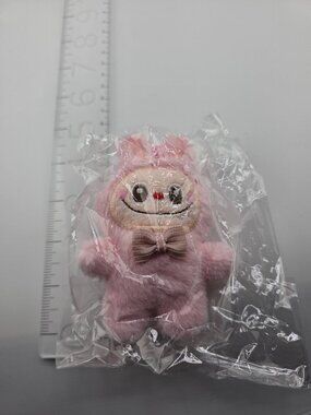 NEW! Monster Keychain Monster Plush PINK Monster Plushie 4.5"